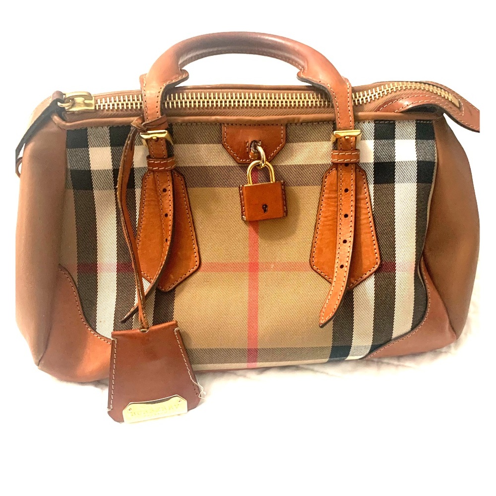 Burberry prorsum houscheck satchel